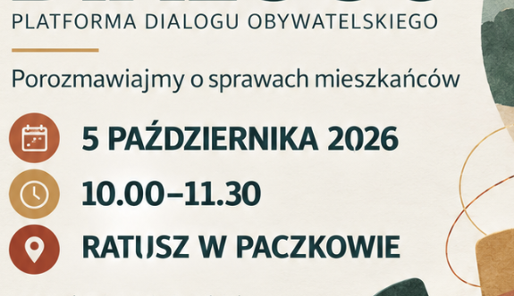 Zapraszamy na Platformę Dialogu Obywatelskiego w Paczkowie